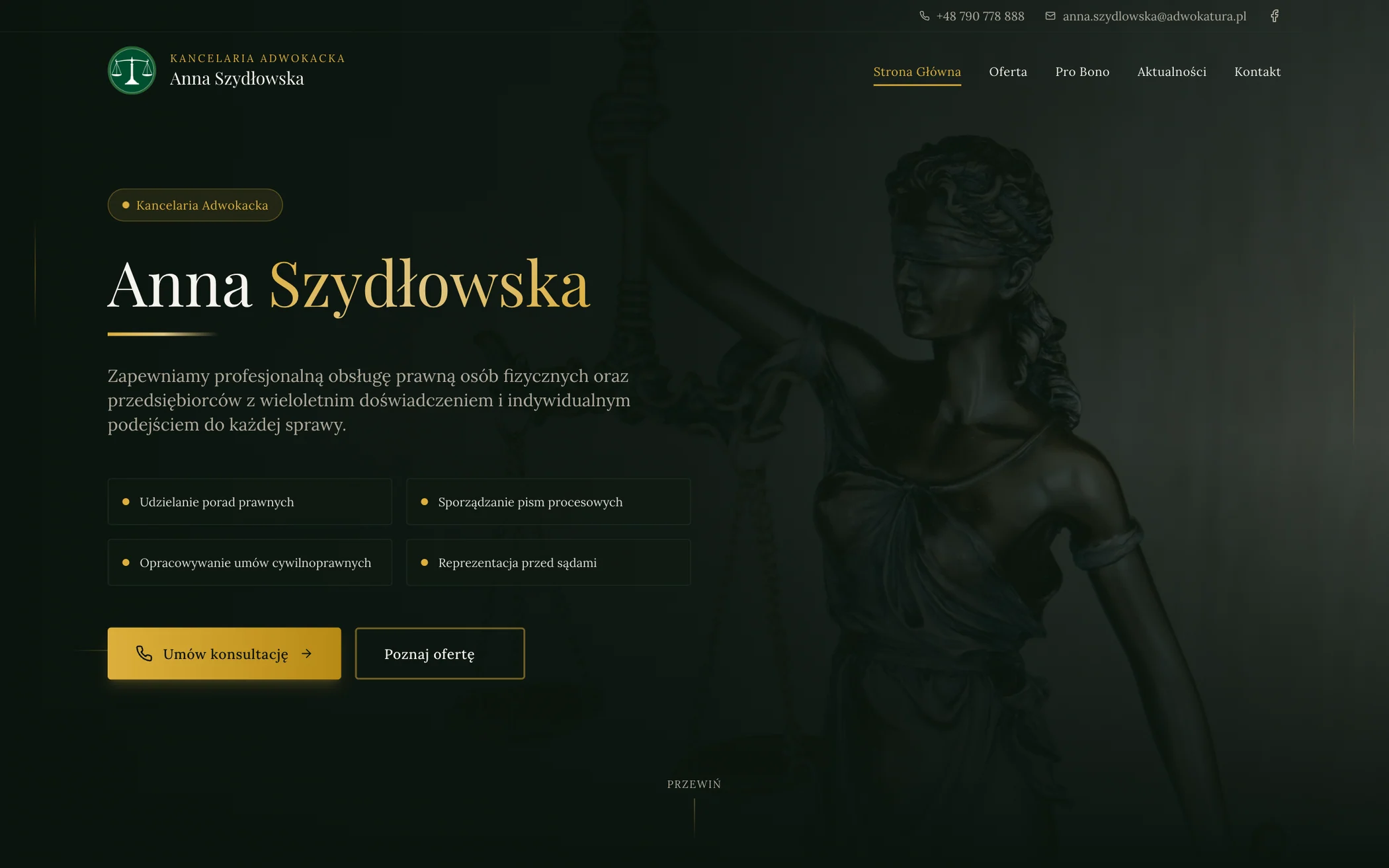Anna Szydłowska — desktop